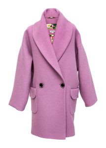 Elisha - Lila maxi kabát s krajkovou podšívkou, cena 7970