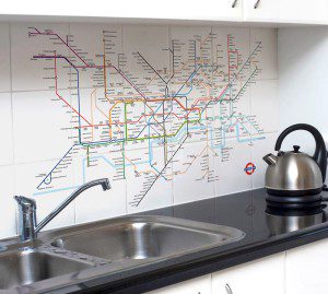 London Tube Map on Ceramic Tiles