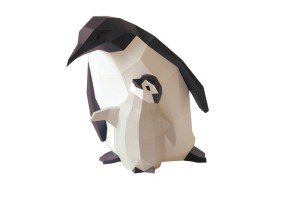 Dekorace papírových tučňáků, en.dawanda.com, 68 Euro. 