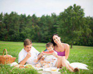 Melouny Bouquet_rodina na pikniku