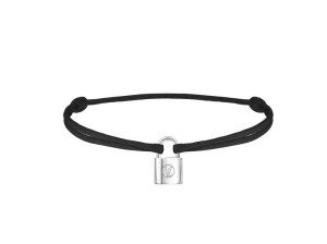 Q95590_Bracelet Silver Lockit Cordon Black